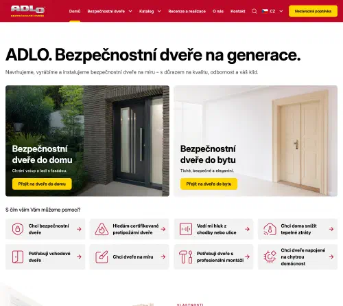 Realizace webu ADLO