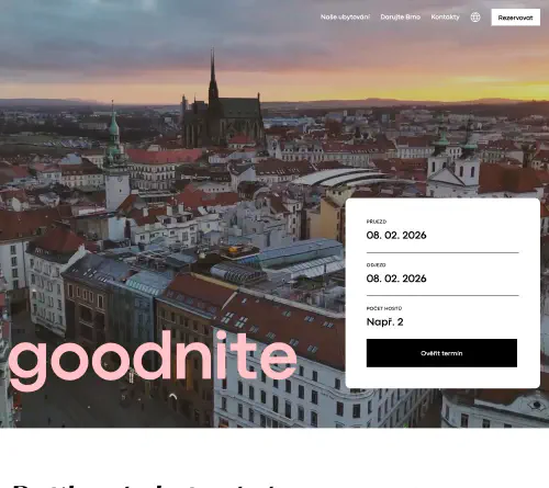 Realizace webu Goodnite
