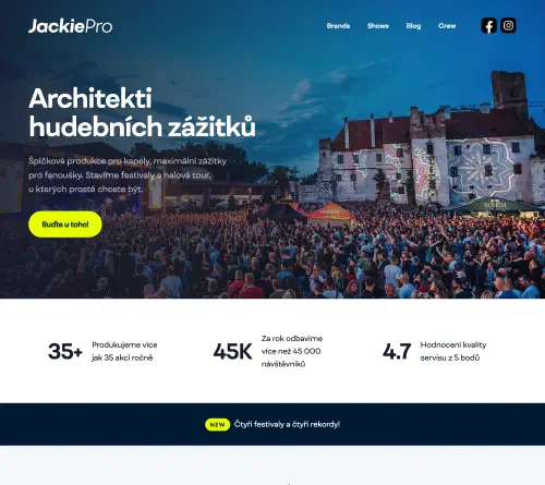 Realizace webu Jackie Pro
