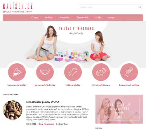 Realizace webu Kalíšek