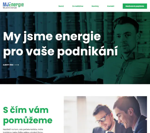 Realizace webu MJ Energie