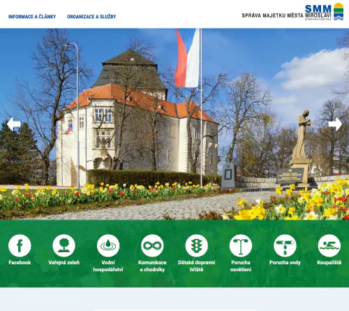 Realizace webu Property Management of the City of Miroslav
